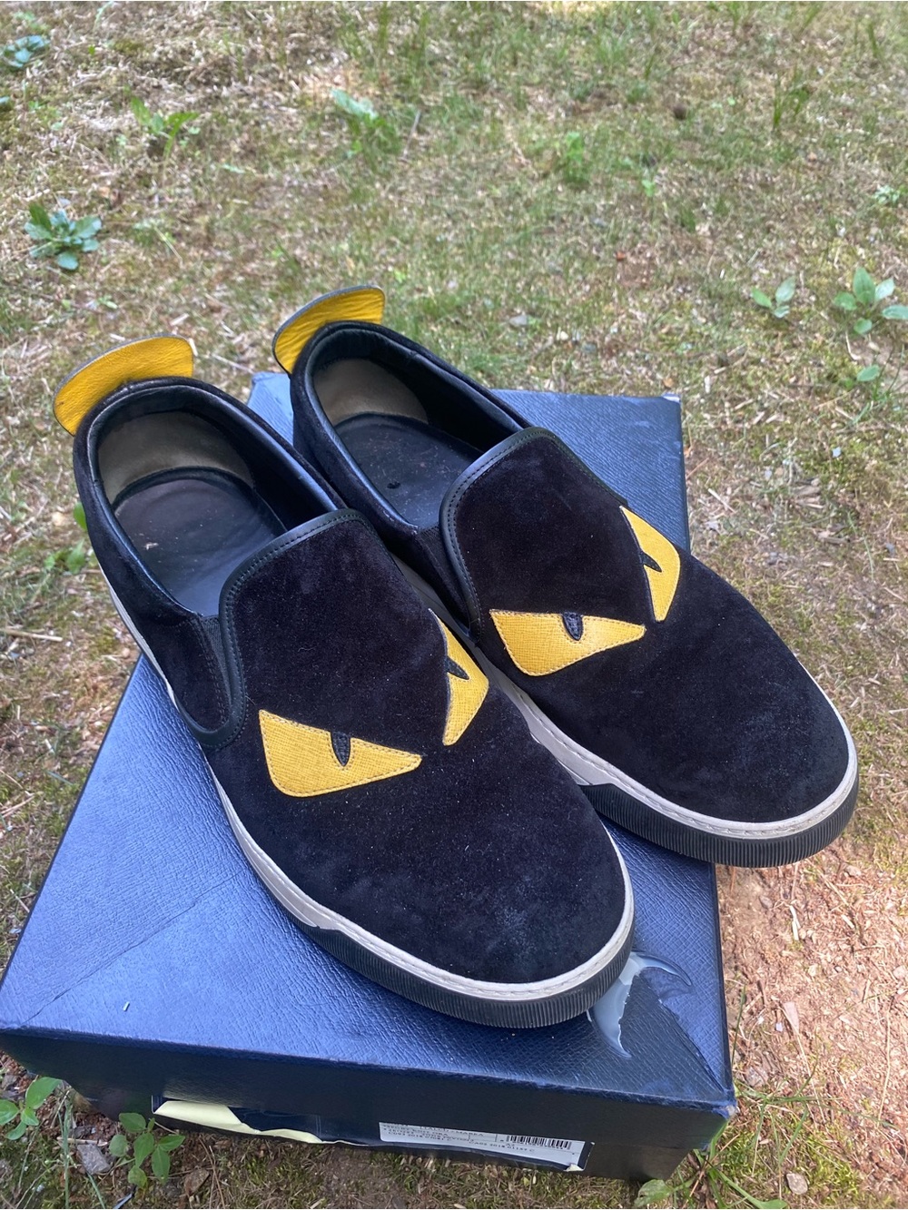 Fendi Monster Studded Loafer Trainers